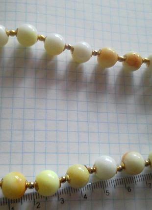 Намисто.ожеле. жовте скло. 5