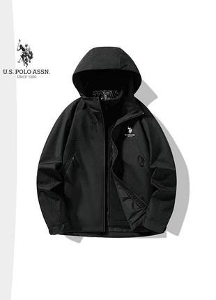 Куртка чоловіча u.s. polo assn. демісезонна чорна