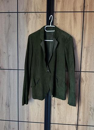 Піджак жіночий meindl authentic luxury замшевий, хакі, р. 36 (s)