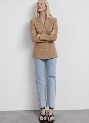 Удлинённый жакет,пиджак,блейзер,цвет кэмел h&m