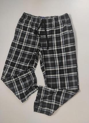 Чоловічі піжамні прямі тонкі штани xl/xxl пояс 52-62см