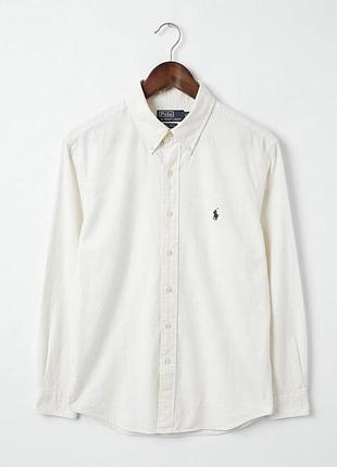 Сорочка polo ralph lauren custom fit оригінал l біла