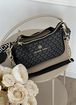 Сумка майкл корс через плече michael kors jet set charm боді чорна шарм
