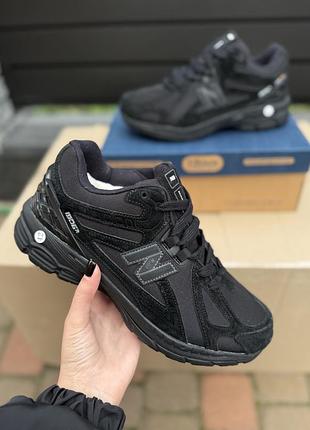 ❄️зимові чоловічі кросівки new balance 1906r із хутром чорні