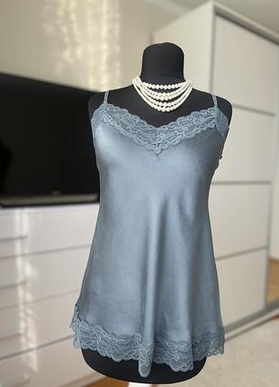 Шовкова майка intimissimi з мереживом