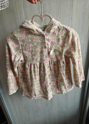 Ніжна велюрова кофтинка для дівчинки 🌸
