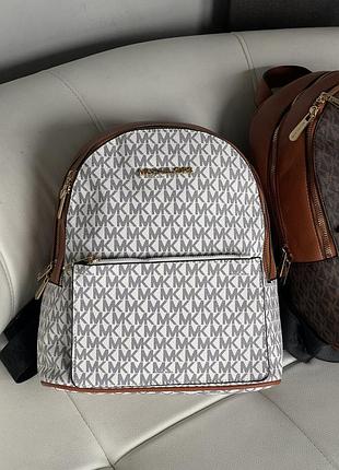 Рюкзак michael kors kenly adina білий із теракотовим жіночий середній майкл корс