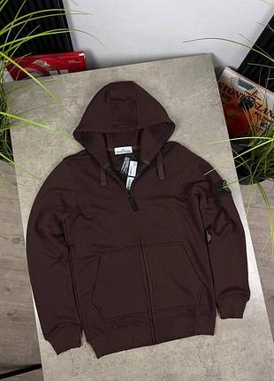 Зип-худи stone island brown