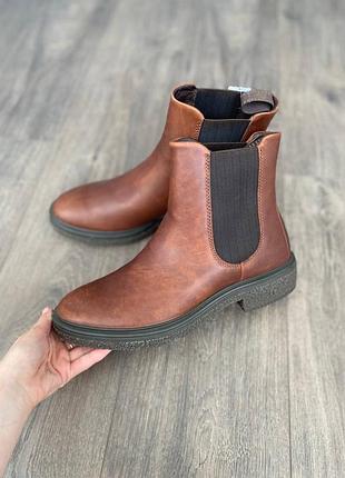 Черевики челсі шкіряні оригінал ecco crepetray 200843 рр.40