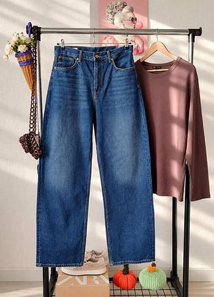 Джинси zara wide high-waist jeans eur 42