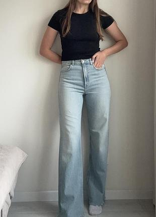 Джинси з високою талією zara (36-38 розмір)
