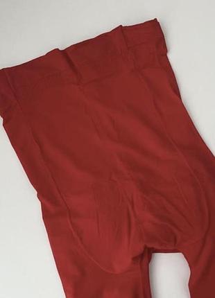 Матовые красные колготки one size 2