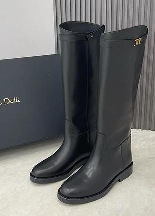 Чоботи жіночі massimo dutti чорні