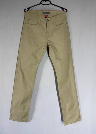 Мужские бежевые брюки-чиносы victorinox slim fit (размер w30 / l34 / m / швейцарское качество)