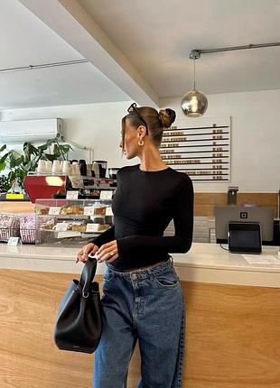 🐈‍⬛ черный лонгслив от zara