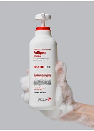 Зміцнюючий шампунь від випадіння волосся dr.forhair folligen shampoo
