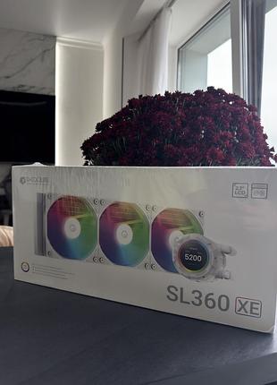Система водяного охолодження id-cooling space lcd sl360 xe white 360 мм argb