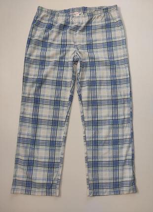 Пижамные прямые флисовые брюки xl/xxl пояс 50-62см