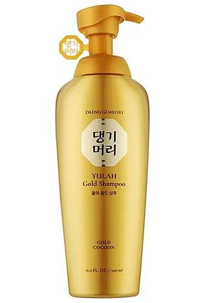 Восстанавливающий, укрепляющий золотой шампунь daeng gi meo ri yulah gold shampoo