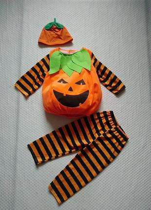 Карнавальний костюм гарбуз тиквочка на хеллоуін halloween 1-2 роки