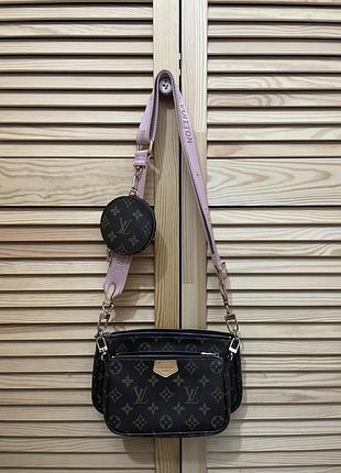 Сумка для жінок louis vuitton через плече коричнева