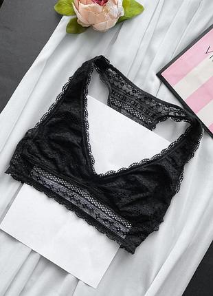 Бра бралет топ бюстье виктория сикрет vs victoria’s secret лиф лифчик мягкий кружевной xs 65c 70a 70b