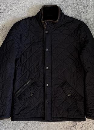 Куртка barbour powell стьобана фліс синя куртка барбур s
