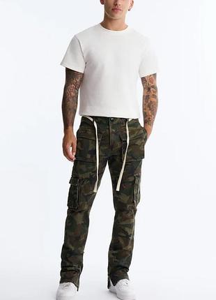 Стильні штани карго fashion novamen (стрейч) 42