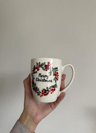 Чашка з написом merry christmas 3
