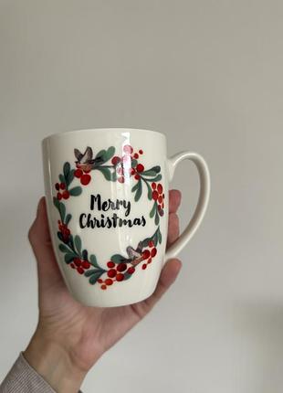 Чашка з написом merry christmas 5