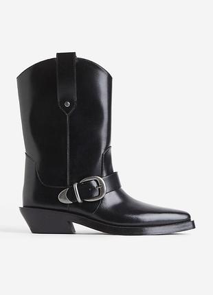 Козаки жіночі h&m козаки чорні 39-40