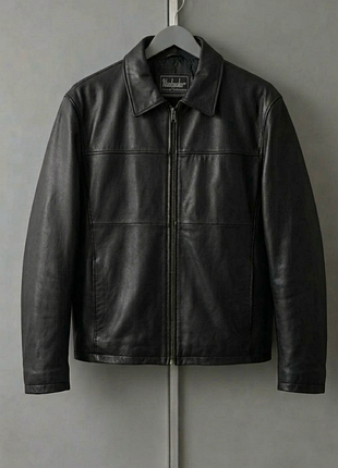 Чоловіча куртка allsaints чорна шкіряна розмір l