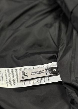 Зимняя куртка c.p. company / мужской черный пуховик / брендовый пуховик сипи компани / теплая зимняя куртка с капюшоном / c.p. company puffer