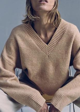 Светр жіночий zara бежевий