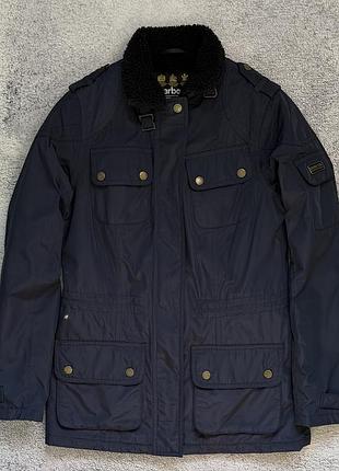 Куртка barbour international куртка синя водонепроникна фліс xs s 34