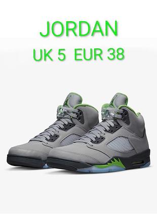 Подростковые крутые хайтопы высокие кроссовки air jordan 5 retro green bean ru 5 eur 38