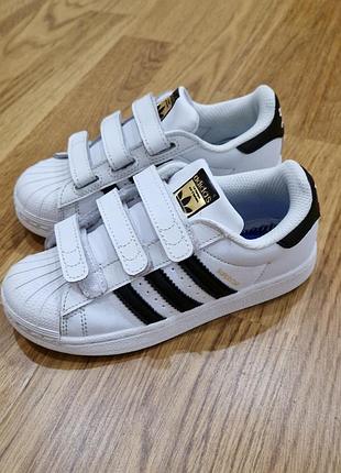 Кожаные кеды кроссовки adidas superstar / размер 29 оригинал