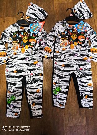 Костюм мумия, щенячий патруль, хеллоуин, гонщик,крепыш,маршал, paw patrol
