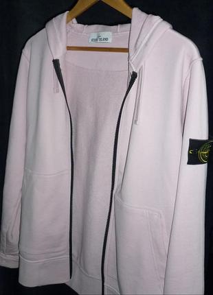 Продаю зип худий stone island у рожевому кольорі носила пару разів
