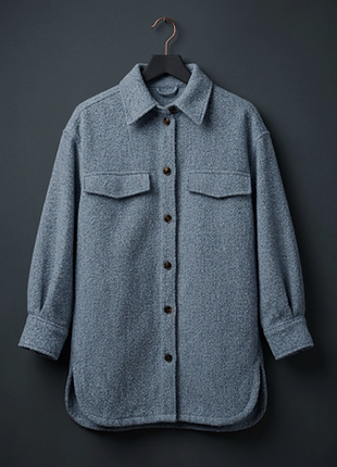 Удлиненная курточка рубашка h&amp;m