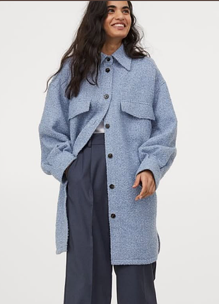 Удлиненная курточка рубашка h&amp;m 2