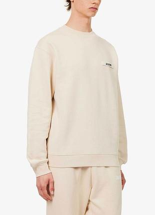 Оригінальний крутий світшот jacquemus logo-embroidered cotton-jersey sweatshirt