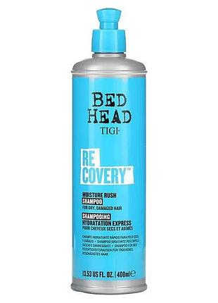 Шампунь для сухого та пошкодженого волосся tigi bed head recovery shampoo 400 мл