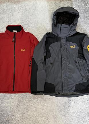 Чоловіча куртка 3 в 1 jack wolfskin texapore jacket  мембрана софтшел куртка m