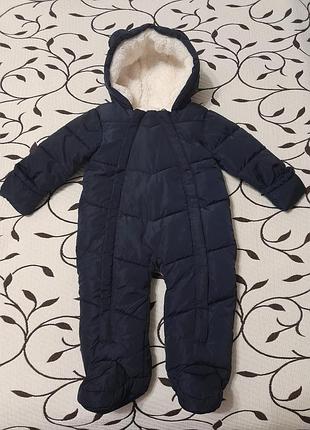 Комбинезон зимний на мальчика 6-9 месяцев, фирмы matalan