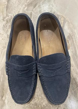 Мокасини чоловічі polo ralph lauren reynold замшеві сині