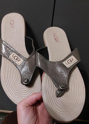 Жіночі шльопанці ugg сірі розмір 39