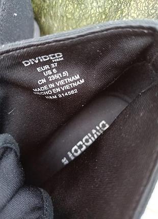 Стильные черные ботильоны / ботильоны на каблуке и платформе h&amp;m divided 37 размер 🔸 сток 🔸 нюанс не снята защитная магнитная клипса 3