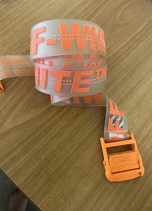 Ремень off-white силиконовый с промышленной пряжкой