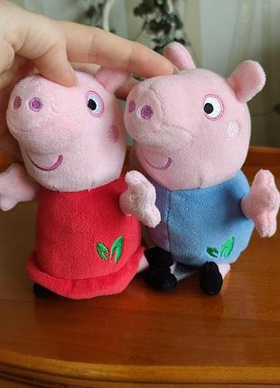 Набор оригинальных мягких игрушек свинка пеппа и джордж peppa pig (character#s 2020)